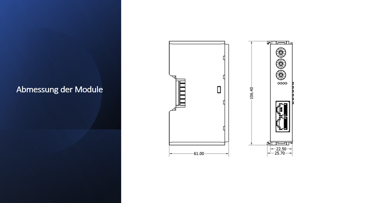 Solidot Buskoppler Ethernet/IP für XB6-Remote-I/O mit Netzteil und Abschlussdeckel Solidot Buskoppler Ethernet/IP für XB6-Remote-I/O mit Netzteil und Abschlussdeckel